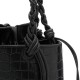 Bolsa Isla Tote Hobo Couro Preto