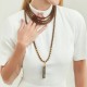 Colar Camila Klein Fouquet Duplo Ouro Velho