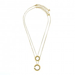Colar Hector Albertazzi Sirius Kit Strass Ouro Vintage