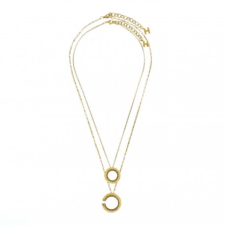 Colar Hector Albertazzi Sirius Kit Strass Ouro Vintage