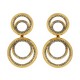 Brinco Hector Albertazzi Sirius Longo Strass Ouro Vintage