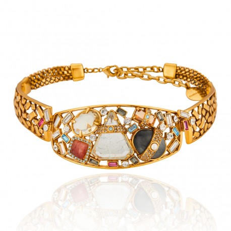 Colar Camila Klein Scalinata Di Positano Choker Ouro Velho