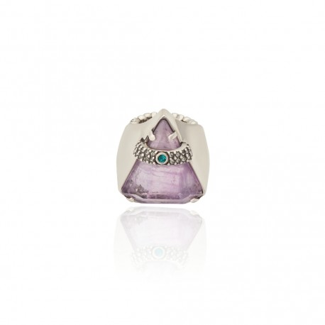 Anel Camila Klein Scalinata Di Positano Cristais Prata Velho