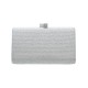 Bolsa Serpui Clutch Mariah Cristais Prata