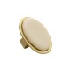 Anel Luiza Rogi Una Oval Resina Ouro Envelhecido