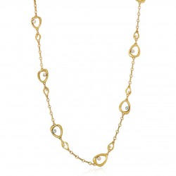 Colar Claudia Arbex Célula Longo Ouro Vintage