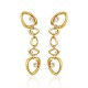 Brinco Claudia Arbex Célula Elos Ouro Vintage
