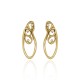 Brinco Claudia Arbex Célula Cristais Ouro Vintage