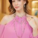 Colar Claudia Arbex Célula Gravata Prata Vintage