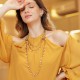 Colar Claudia Arbex Afeto Longo Pingentes Ouro Vintage