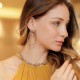 Brinco Claudia Arbex Afeto Argola Cristais Ouro Vintage