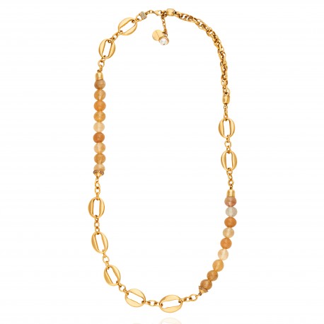 Colar Camila Klein Sorrento D'oro Longo Ouro Velho