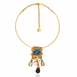 Colar Camila Klein Sorrento D'oro Gargantilha Penca Ouro Velho