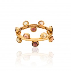 Pulseira Camila Klein Sorrento D'oro Cristais Ouro Velho