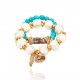 Pulseira Camila Klein Verano Infinito Kit Pérolas Ouro Velho