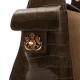 Bolsa Isla Anne Hobo Camurça Maxi Croco Oliva