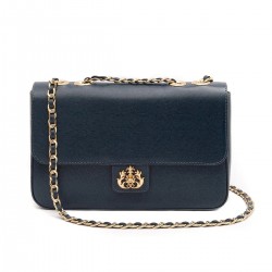 Bolsa Isla Anne Jumbo Couro Natural Caviar Noite