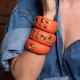 Pulseira Nádia Gimenes Pigmento Bracelete Orange Dourado