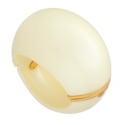 Pulseira Nádia Gimenes Pigmento Bracelete Bold Perolado Dourado