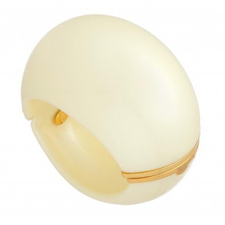 Pulseira Nádia Gimenes Pigmento Bracelete Bold Perolado Dourado