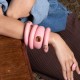 Pulseira Nádia Gimenes Pigmento Wild Pop Pink Dourada