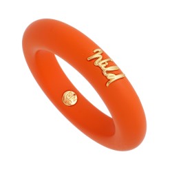 Pulseira Nádia Gimenes Pigmento Wild Orange Dourada
