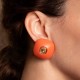 Brinco Nádia Gimenes Pigmento Pressão Orange Dourada