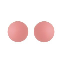 Brinco Nádia Gimenes Pigmento Bola 3D Pop Pink Dourado