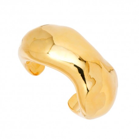 Pulseira Nádia Gimenes Disforme Bracelete Aberto Dourado