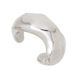 Pulseira Nádia Gimenes Disforme Bracelete Aberto Prata
