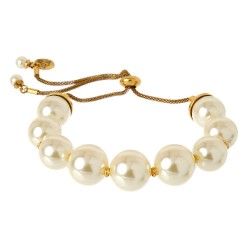 Pulseira Nádia Gimenes Fascínio Multi Pérolas Ouro Vintage