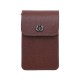 Bolsa Isla Phone Pouch Tampa Couro Caviar Pinhão