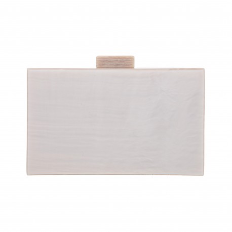 Bolsa Empório MP Clutch Tita Acrílico Champagne