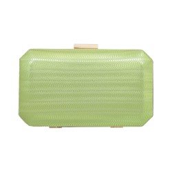 Bolsa Maria Chic Acessórios Clutch Luz Verde Metalizada
