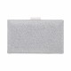 Bolsa Maria Chic Acessórios Clutch Cris Cristais Prata