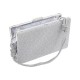 Bolsa Maria Chic Acessórios Clutch Cris Cristais Prata