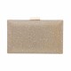 Bolsa Maria Chic Acessórios Clutch Cris Cristais Dourada