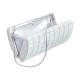 Bolsa Maria Chic Acessórios Clutch Retangular Cristais Prata