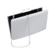Bolsa Maria Chic Acessórios Clutch Retangular Gliter Prata