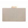Bolsa Maria Chic Acessórios Clutch Retangular Gliter Dourada