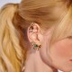 Brinco Camila Klein Pétalas de Buganvília Kit Ear Cuff Ouro Velho