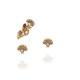 Brinco Camila Klein Pétalas de Buganvília Kit Ear Cuff Ouro Velho