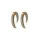 Brinco Hector Albertazzi Vela Safari Strass Ouro Vintage