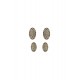 Brinco Hector Albertazzi Vela Mini Kit Strass Ouro Vintage