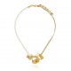 Colar Claudia Arbex Line Organic Pérolas Ouro Vintage