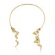 Colar Claudia Arbex Line Organic Gargantilha Ouro Vintage