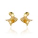 Brinco Claudia Arbex Line Organic Ouro Vintage