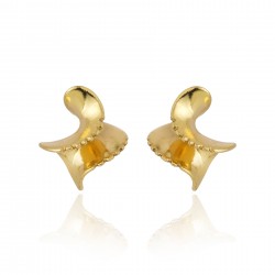 Brinco Claudia Arbex Line Organic Ouro Vintage