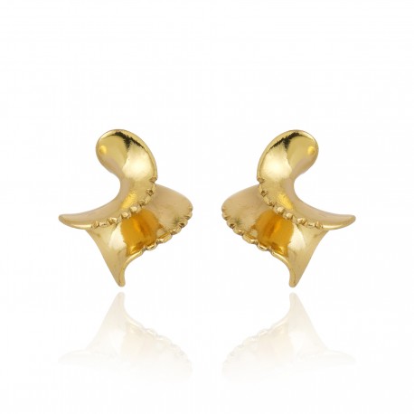 Brinco Claudia Arbex Line Organic Ouro Vintage