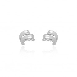 Brinco Claudia Arbex Line Organic Piercing Prata Vintage